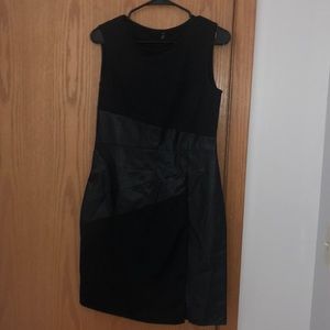 Cloth and leather dress